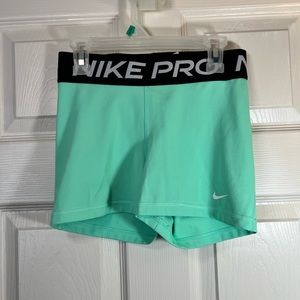 Nike Pro Shorts - Mint Green